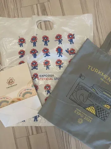 EXPO2025 투르크메니스탄 파빌리온 토트백 만국박람회 종이 봉투