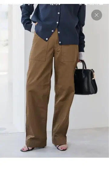 Spick and Span 루즈 베이커 팬츠 38 카멜