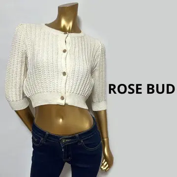 [ 3394 ] ROSE BUD 숏 기장 니트 상의