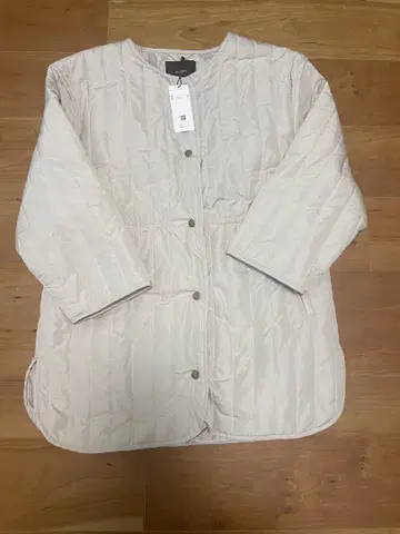 Re:EDIT 퀼팅 블루종 베이지 L