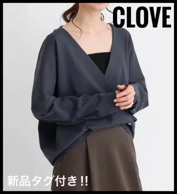 택 포함 새상품 CLOVE 2way 스타일 가디건 차콜 그레이