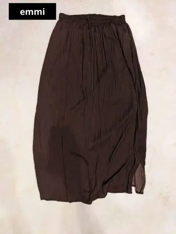 emmi 브라운 롱 스커트