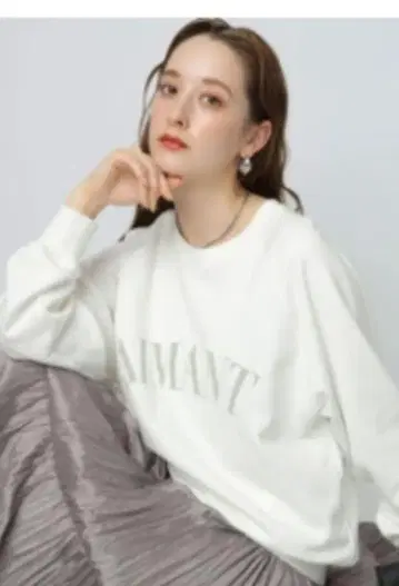 Arpege story 로고 트레이닝복 화이트 사이즈 2