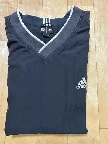 adidas V넥 블랙 골프 아우터, 소매 탈부착 가능
