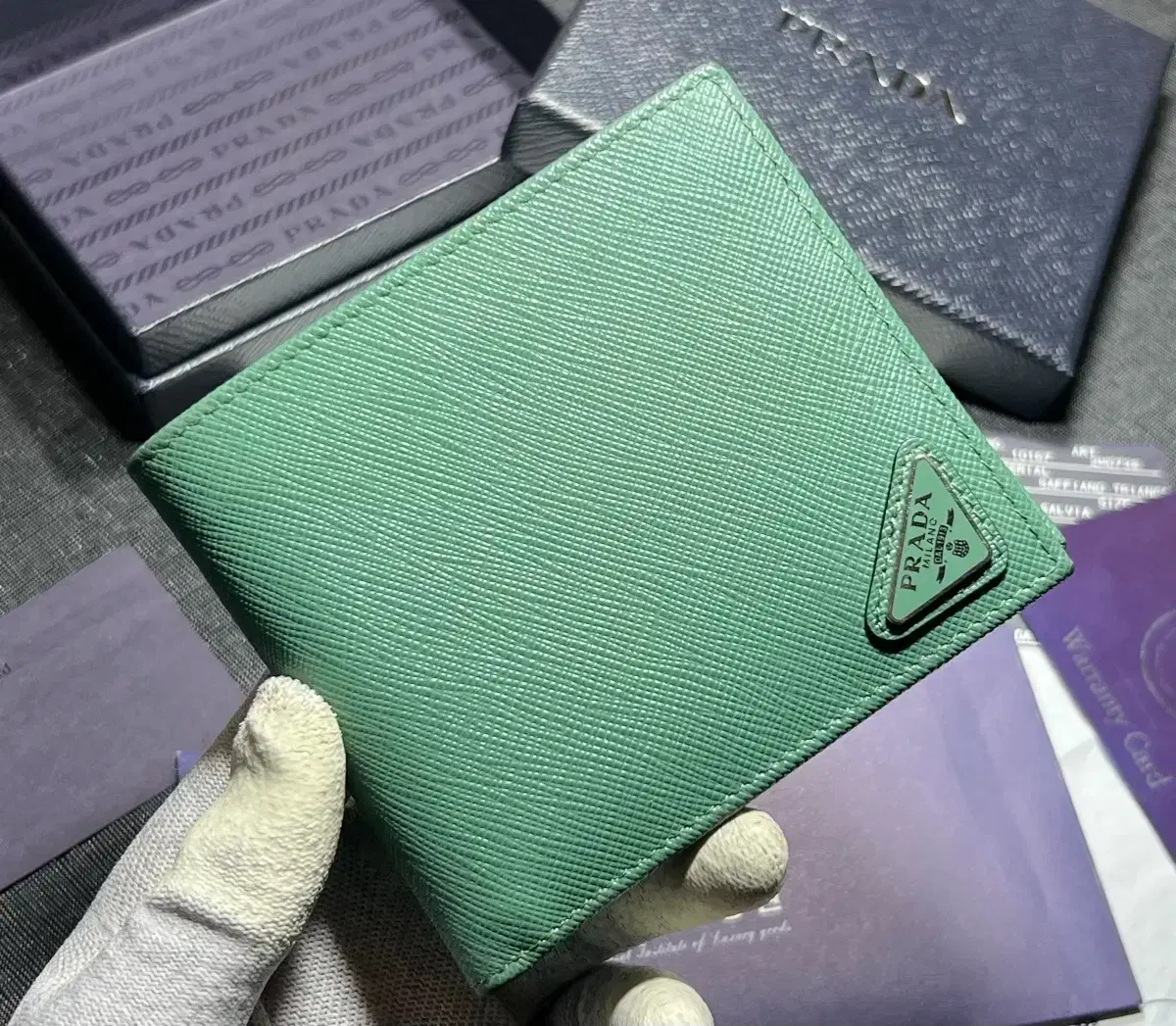 [Authentic] Prada Triangle Logo Wallet