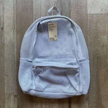 새상품 미사용 무인양품 Muji 메쉬 럭색 20L 라이트 그레이