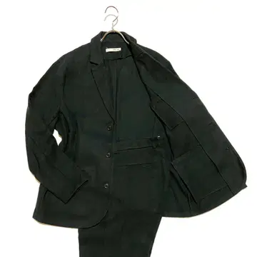 새상품급 evam eva 셋업 수트 린넨코튼 캐주얼 네이비