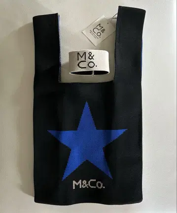 M&Co. 엠앤코 니트 백 스타 블랙