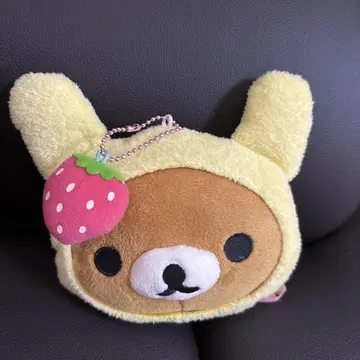 리락쿠마 토끼 딸기 키링 파우치