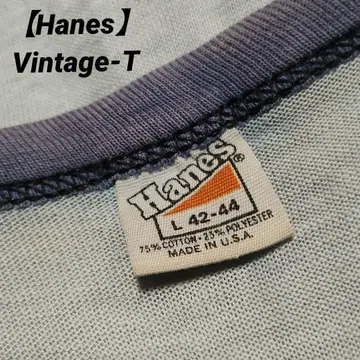 [ Hanes ] Vintage T셔츠 70's 삼각형 택