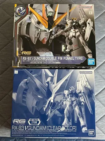 RG 뉴 건담 (더블 핀 판넬 장비형) & 클리어 버전