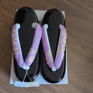 M 사이즈 블랙 조리 꽃무늬 하나오