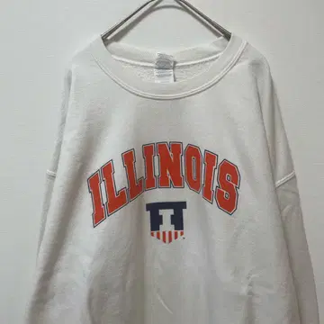 ILLINOIS 로고 크루넥 트레이닝복