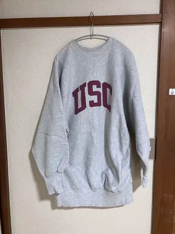 챔피온 리버스 위브 칼리지 멜란지 그레이 자수 택 90s