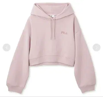 [ SNIDEL FILA ] ORGANICS 숏 후드티 PNK 핑크