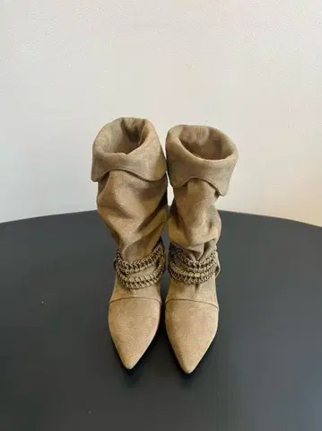ISABEL MARANT 베이지 스웨이드 웨스턴 부츠 23.5CM