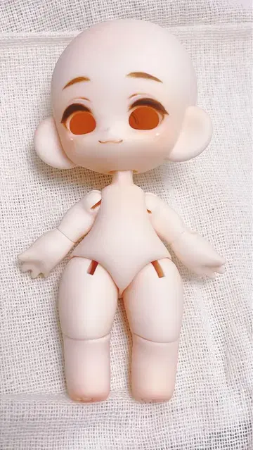 강아지 솜사탕 커스텀 메이크업 완료 인형