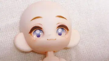 강아지 솜사탕 커스텀 메이크업 완료 바디 헤드