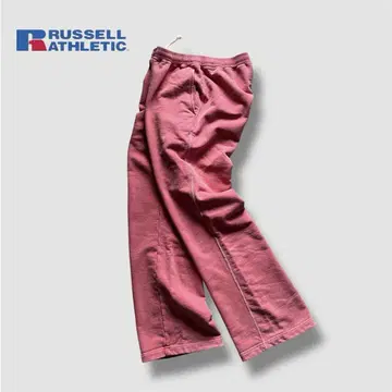 레어 00s Russell athletic 스웨트 팬츠 페이드 핑크