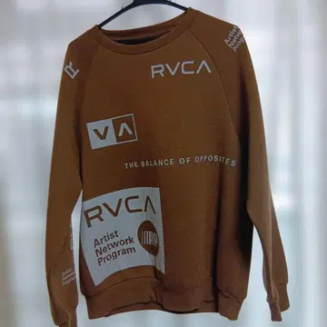 RVCA 브라운 맨투맨 트레이닝복