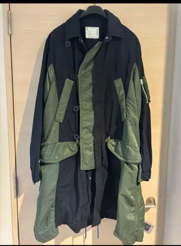 sacai 밀리터리 코트 사이즈 2 네이비 카키