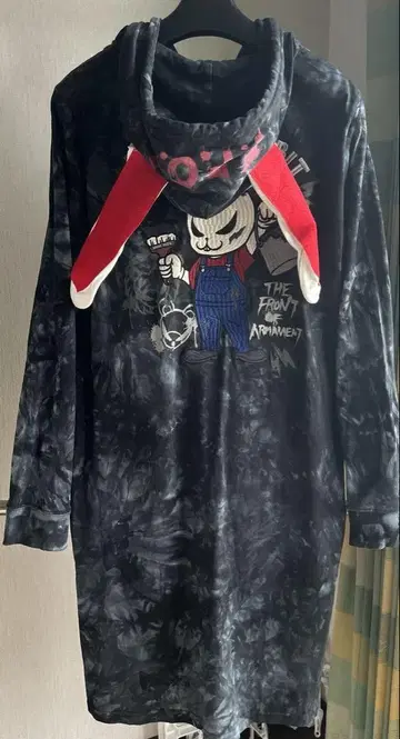 데스라 CROWS x WORST 콜라보 롱 후드티 레어