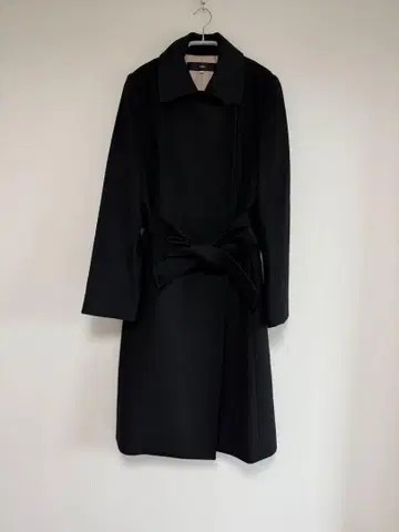 INED 캐시미어 100% 코트 블랙