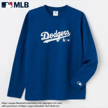 MLB Dodgers 긴팔 T셔츠 M 사이즈 파랑