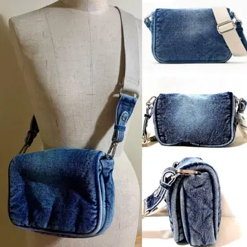 ZARA 퀼팅 데님 크로스 바디백