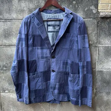 TOMMY HILFIGER 테일러드 자켓 패치워크 네이비