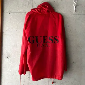 GUESS 나일론 자켓 M 빨간색