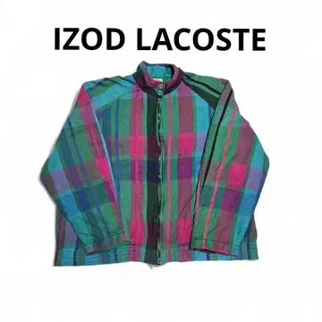 90s Izod Lacoste G9형 해링턴 자켓 마드라스