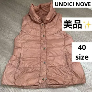 새상품급 UNDICI NOVE 치 노베 다운 핑크 베이지 40