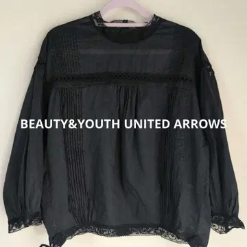 BEAUTY&YOUTH UNITED ARROWS 코튼 레이스 블라우스