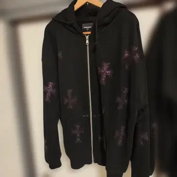 [레어] Unknown London 언노운 지퍼 후드티 보라색