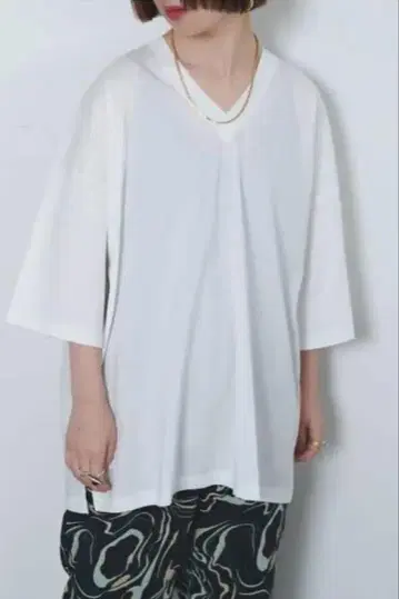 CITYSHOP V넥 티셔츠 오버사이즈 브이넥
