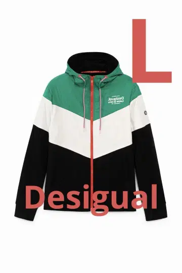 Desigual 집업 자켓 후드 부착