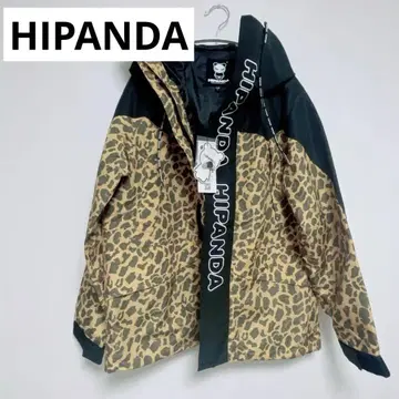 [ 새상품 ] HIPANDA 레오파드 무늬 점퍼 마운틴 후드티 남성용 L