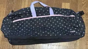 FILA 보스턴 백 블랙 물방울 패턴