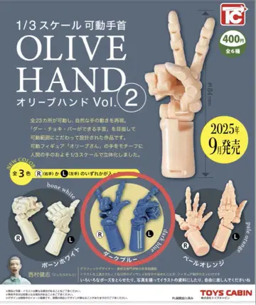 1/3 SCALE 가동 손목 올리브 핸드 Vol.2 다크 블루