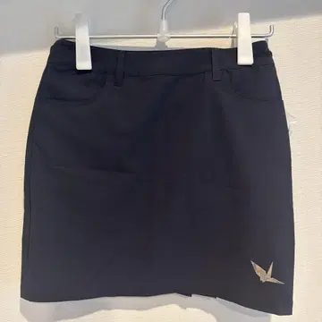 플리츠 스커트 네이비