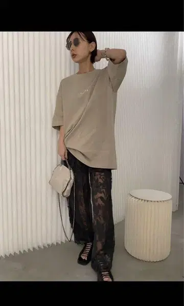 MEDI EMBROIDERY TULLE PANTS 아메리빈티지