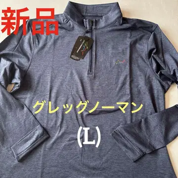 A166 새상품 그렉 노먼 긴팔 셔츠 MENS(L) 골프웨어 스트레치