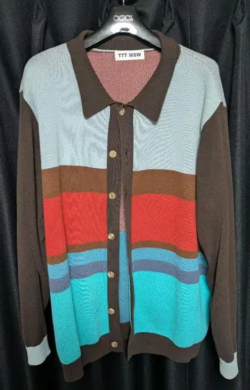 TTT MSW Border Knit CardiganL