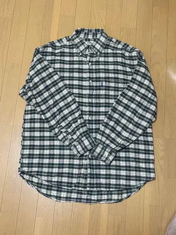 KANSAI JEANS 체크 무늬 플란넬 셔츠 L 사이즈