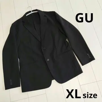 GU 워셔블 테일러드 자켓 블랙 남성용 XL
