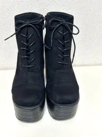 아타걸 스웨이드 하이힐 부츠 블랙 L 사이즈