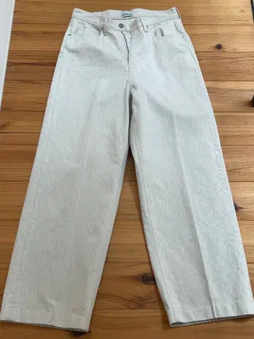 Plage NEPLA 화이트 와이드 데님 25