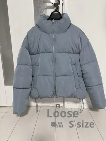 Loose 다운 자켓 그레이쉬 블루 S size