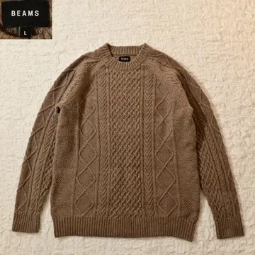 Z3 Men L BEAMS 빔즈 케이블 니트 스웨터
